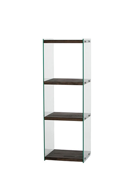Aqua 3-Pack Anthracite Solid Wood Bookshelf