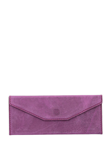 Smart Glasses Mor Deri Gözlük Kılıfı