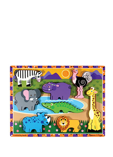 Wooden Safari 8 Piece Chunky Puzzle