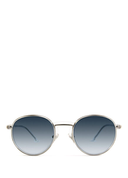 Pigi Gümüş Lacivert Metal Unisex Güneş Gözlüğü