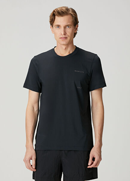 Siyah Logo Detaylı Performance T-shirt