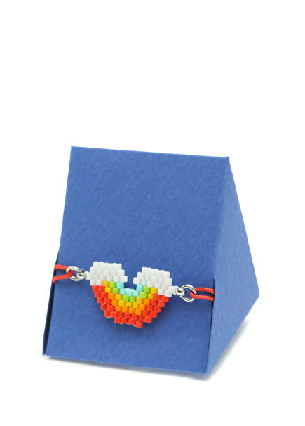 Rainbow Detailed Girl's Miyuki Bracelet