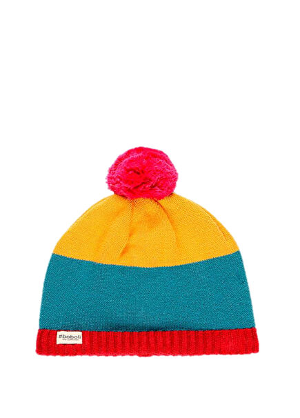 Renkli Çizgili Kız Çocuk Bere