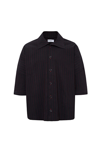 Behind Your Eyes Siyah Kısa Kollu Erkek Gömlek