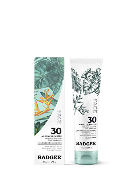 Organik SPF30 Mavi Işık Korumalı Mineral Filtreli Yüz Güneş Kremi 50 ml