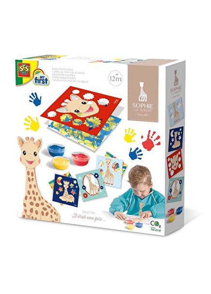 Sophie La Girafe Finger Paint Cards