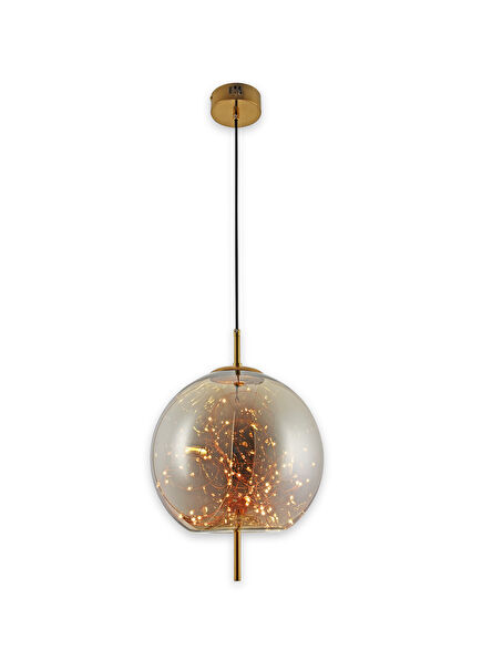 Vienna Smoked Antiqued Smoked Glass Led Pendant Chandelier
