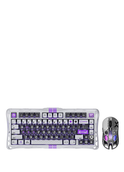 Mercury V75 Hall Effect Rapid Trigger Gri 8.000 Hz Kablolu Manyetik Klavye + XPro 32.000 DPI RGB Kablosuz Mouse Oyuncu Seti