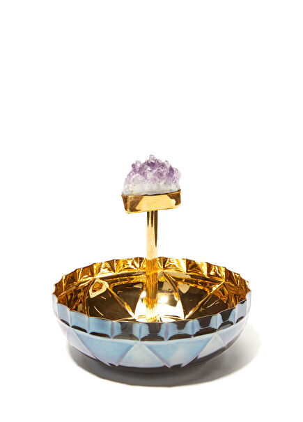 Amethyst Stone Detailed Decorative Bowl