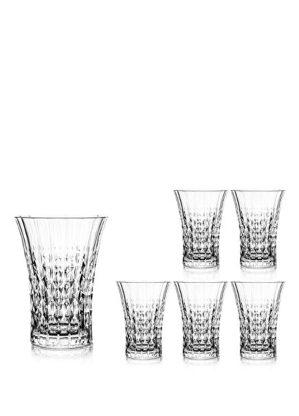 Lady Diamond 6-Piece Crystal Clear Glass