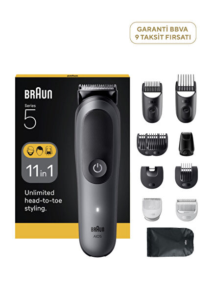 Hepsi Bir Arada Series 5 Islak ve Kuru 11’i 1 Arada Tıraş Kiti AIO5560