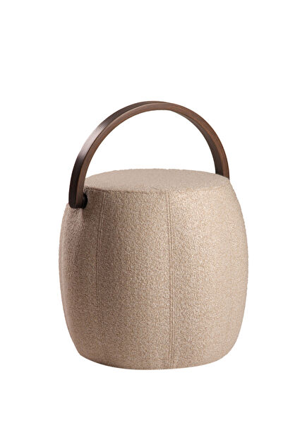 Bakraç Bej Ahşap Puf