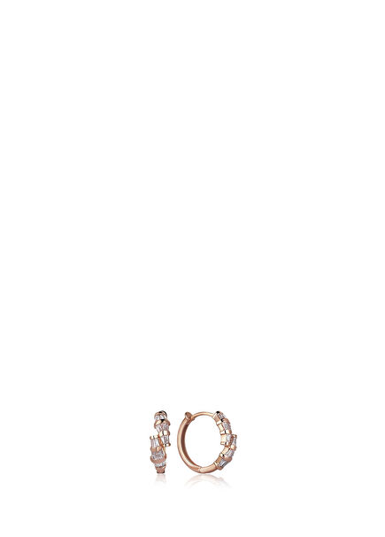 Iconic Snake 14 Carat Rose Gold Women's Earrings