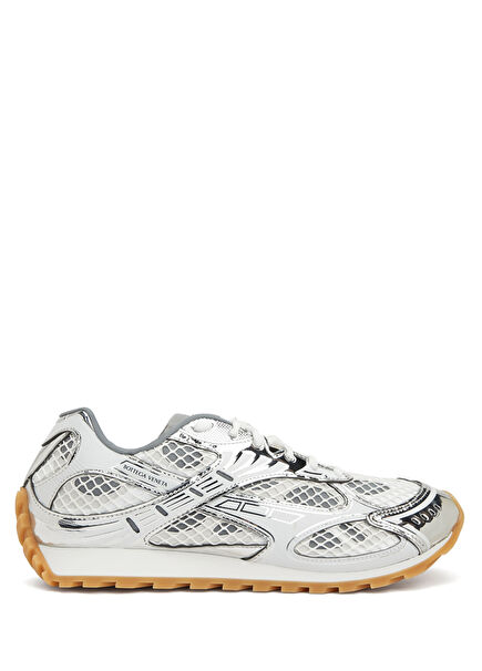 Orbit White Silver Mens Sneakers