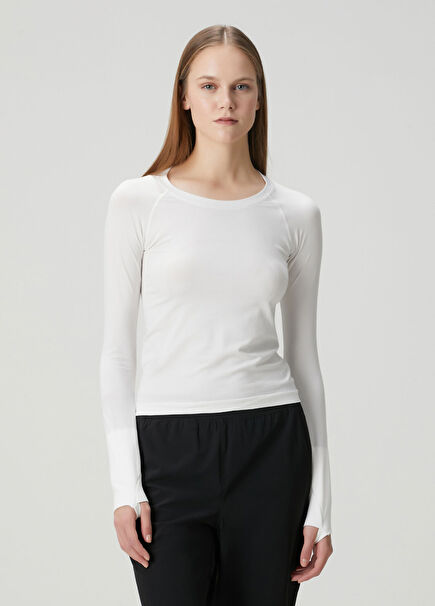 Swiftly Tech White Long Sleeve T-Shirt 2.0 Race