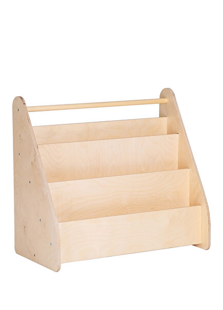 Montessori Birch Wooden Portable Bookcase 60 cm