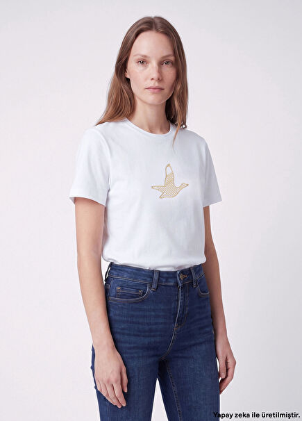 Off-White Gold Logo T-Shirt