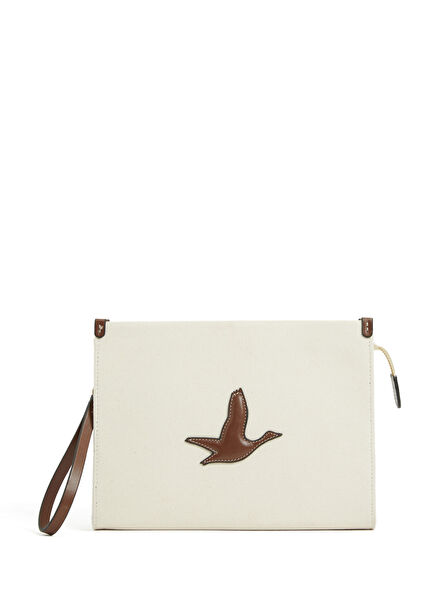 Ecru Women's Canvas Hand Portfolio