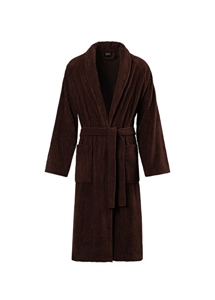 Lune Brown Cotton Men's Bathrobe