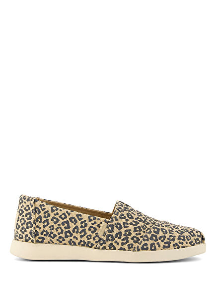Oatmeal Leopar Desenli Kadın Espadril