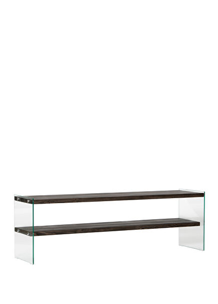 Aqua Anthracite Solid Wood TV Stand