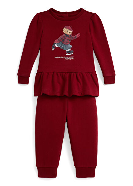 Kırmızı Kız Bebek 2li Set