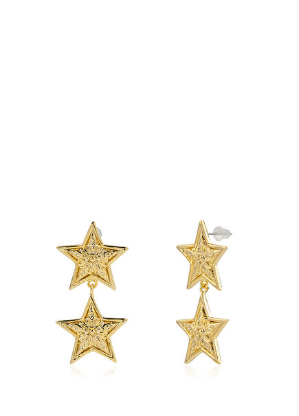 Shining Star Women's Gold Plated Earrings
