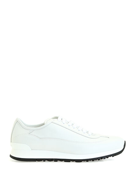 White Men's Leather Sneakers