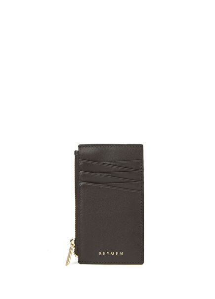 Classic Brown Women's Leather Card Holder