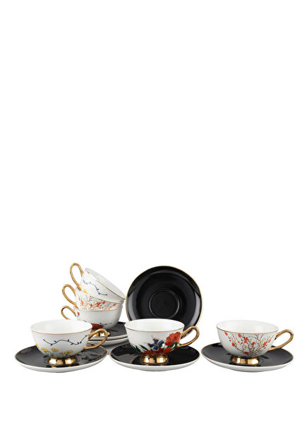 Emily Porselen 6'lı Çay Fincanı Seti