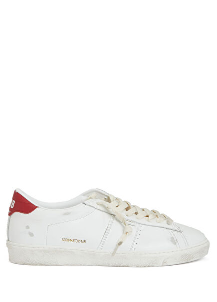 Matchstar Kırmızı Beyaz Erkek Deri Sneaker