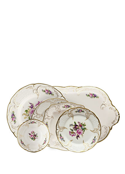 Sanssouci Elfenbein Diplomat Porselen 12 Kişilik 51 Parça Yemek Takımı