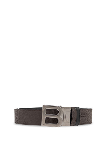 Black Men's Leather Belt