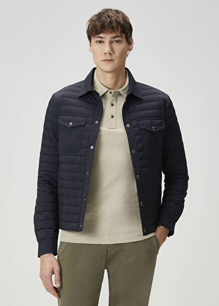 Bersan-S3 Navy Blue Quilted Jacket