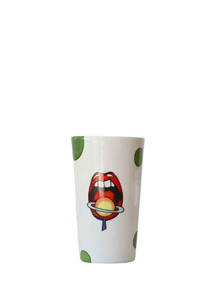POP-Art Çok Renkli Porselen Kupa
