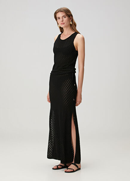 Mia Black Maxi Beach Dress