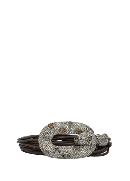 Boho Chic Diamond Detailed Women's Gold Bracelet