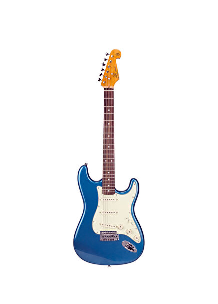Stratocaster Lake Pacific Blue Elektro Gitar 