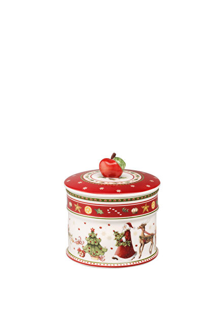 Winter Bakery Lidded Porcelain Jar 11 cm