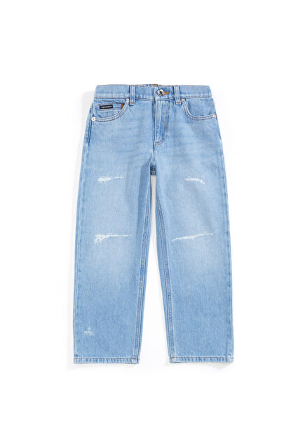 Blue Boys' Denim Pants