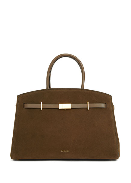 Hudson Midi Brown Women's Suede Bag