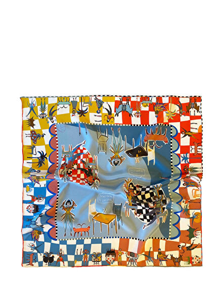 Trattoria Floripa Colorful Silk Women's Scarf