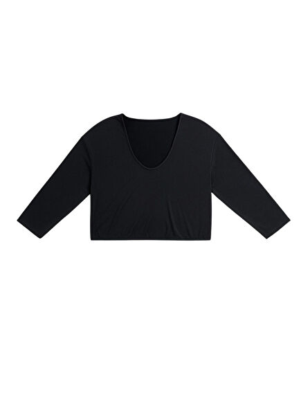Studio Antrasit Uzun Kollu Kadın T-shirt