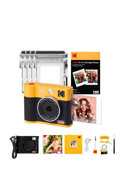 Mini Shot 3 ERA Yellow Film Instant Camera + 60Pcs Print Set Accessory Kit