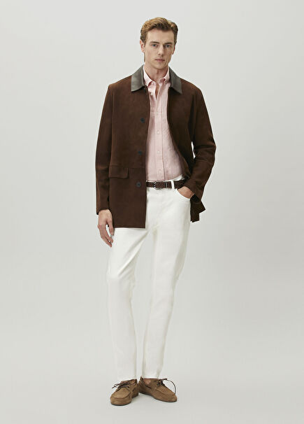 Slim Fit Off-White Jeans