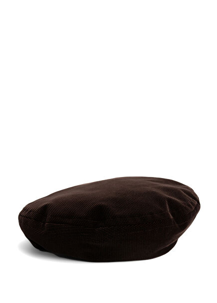 Lucas Brown Velvet Men's Beanie Hat