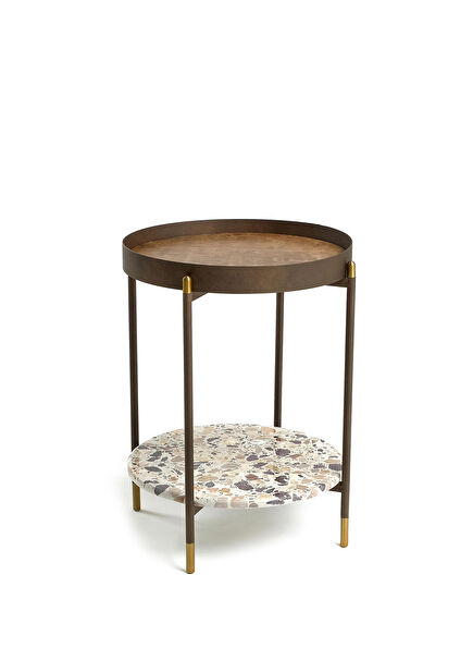 Pulley Solid Wood Side Table