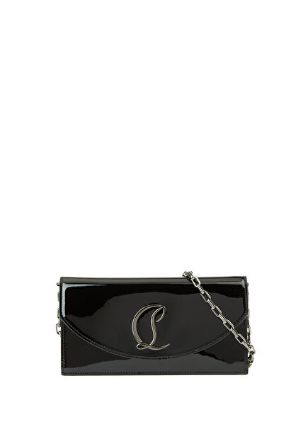 Loubi54 Black Women's Leather Clutch