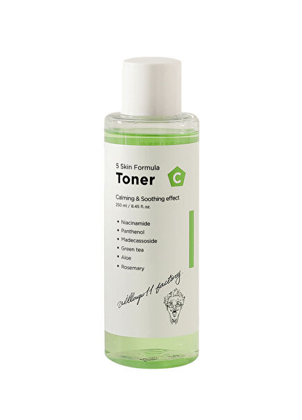 C Skin Formula Toner Yatıştırıcı Cica Yüz Toniği 250 ml