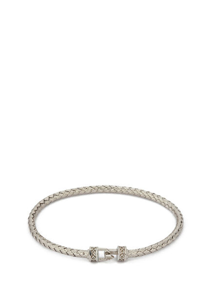 AW Hook Bangle in Silver